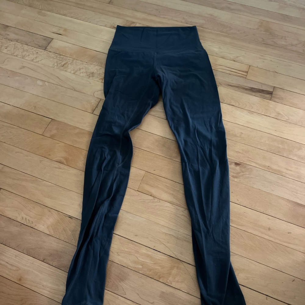 Grey Lululemon High-Waisted Leggings